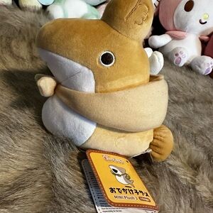 Mini Cute Brown and White Shark Plush